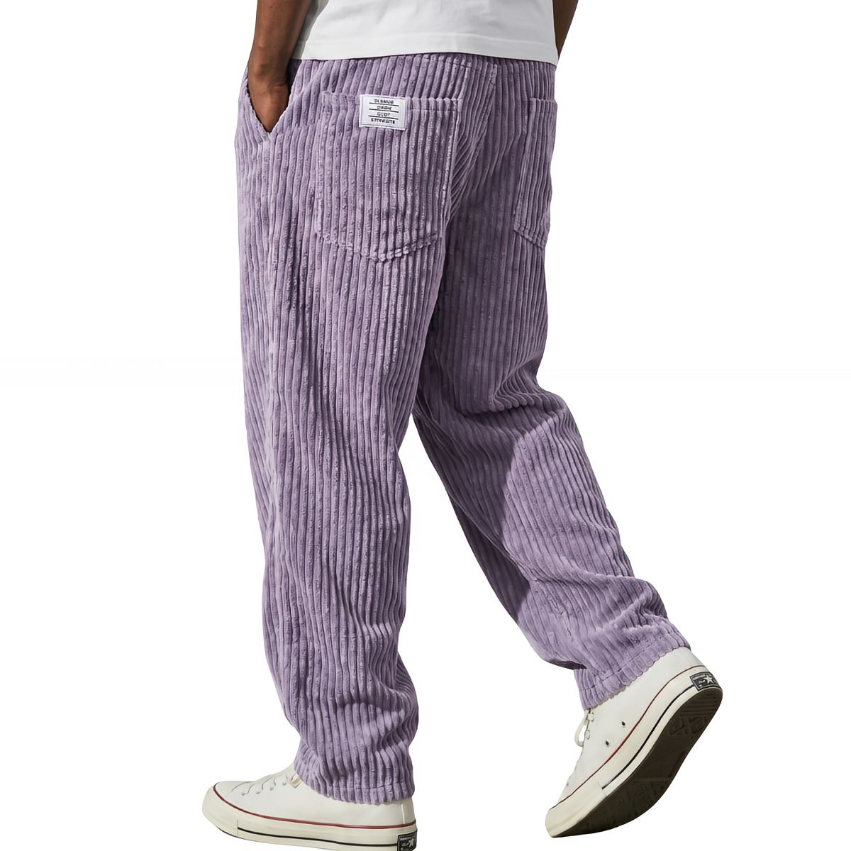 Nelencia | Pantalón de Pana con Cintura Elástica