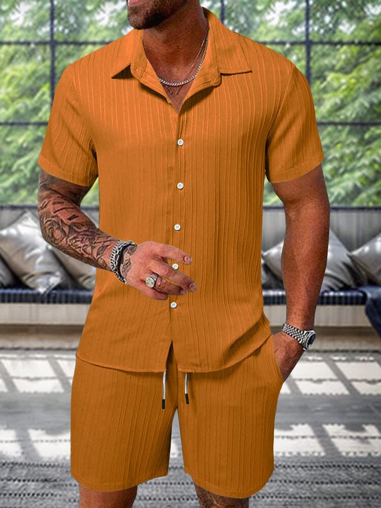 Conjunto Riviera™ – Camisa Texturizada y Pantalón para Hombre