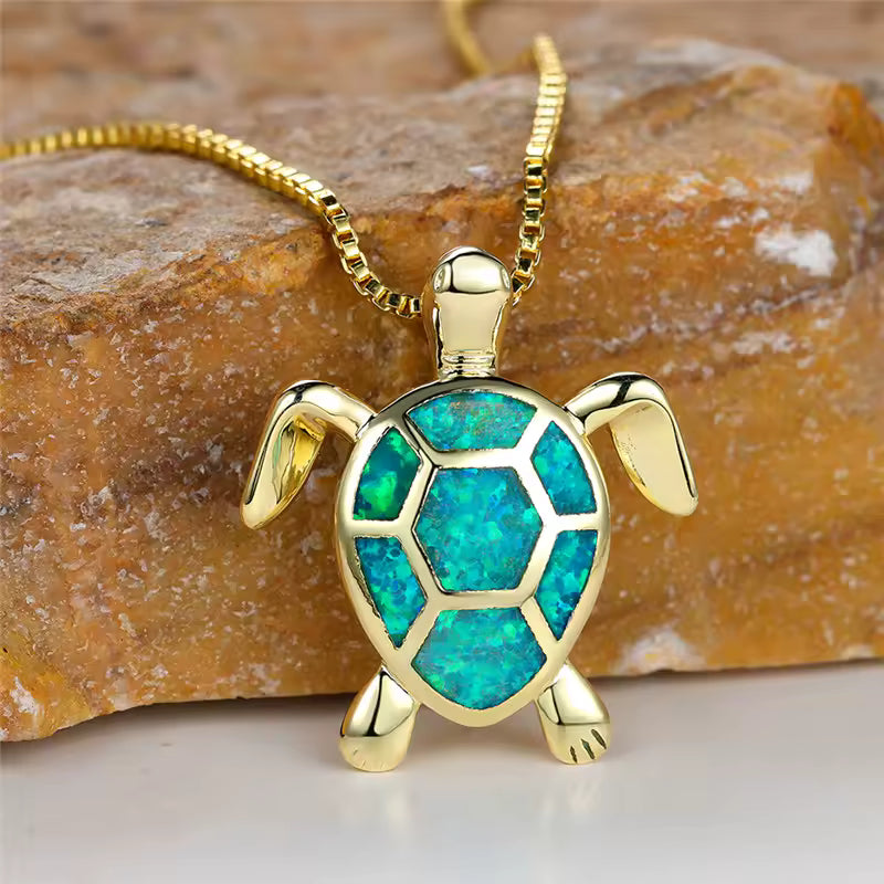 Collar Tortuga Marina Esmeralda