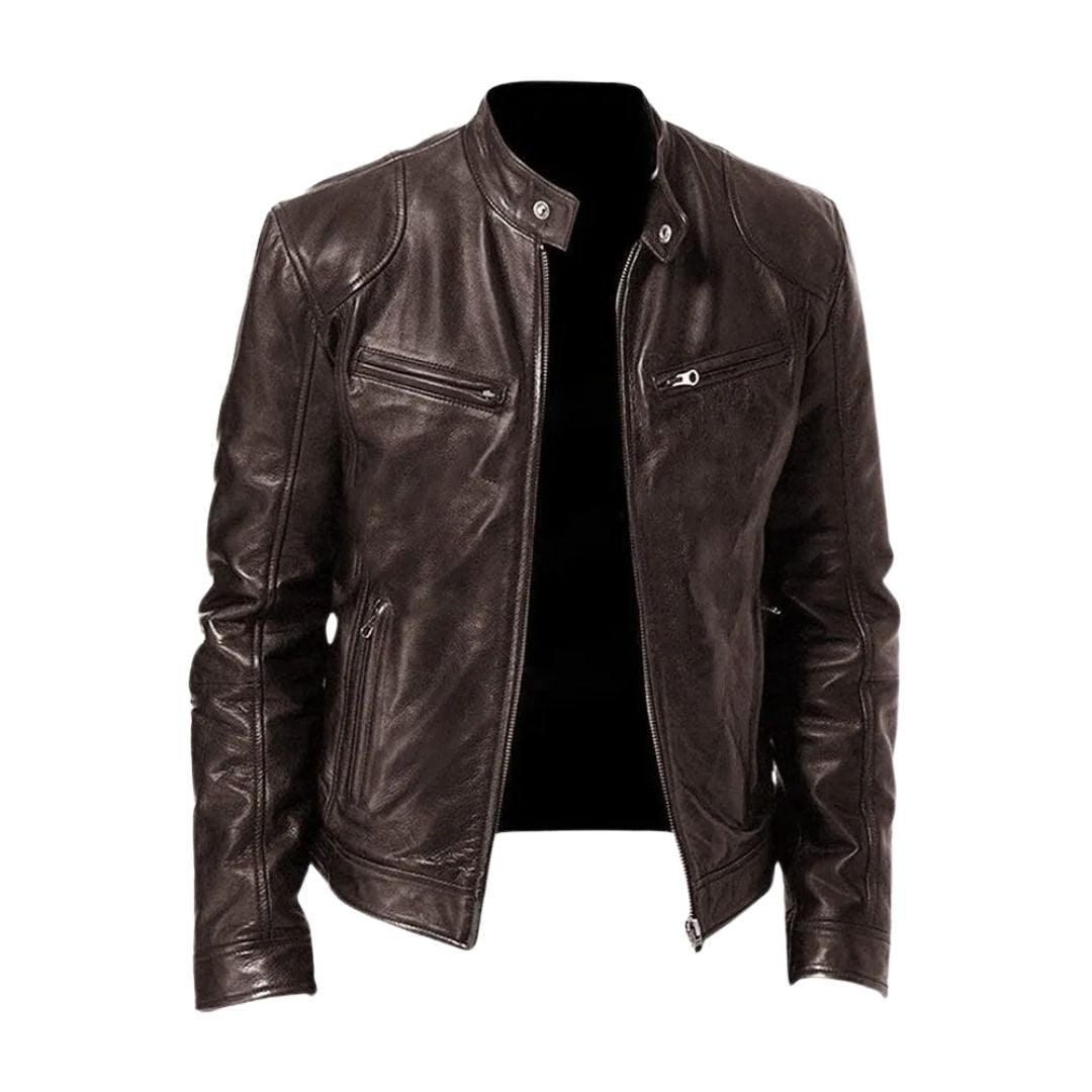 Chaqueta de Piel Casual