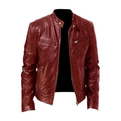 Chaqueta de Piel Casual