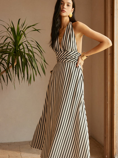Vestido Maxi Riviera de Rayas