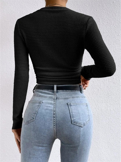Jersey Crop Texturizado