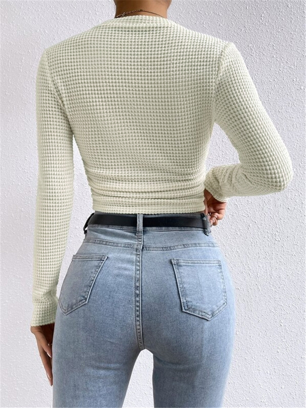 Jersey Crop Texturizado