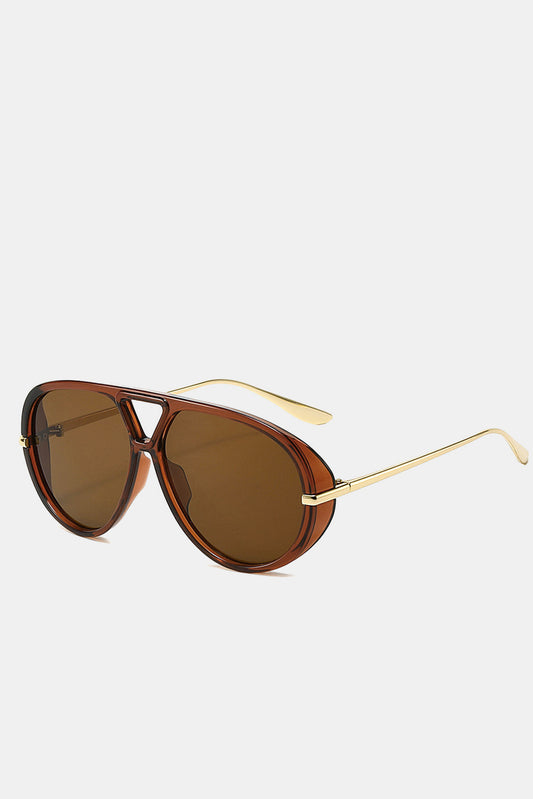 Gafas de sol tipo aviador con montura metálica