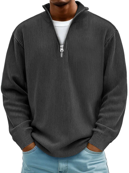 NELENCIA | Jersey de canalé con cuello de cremallera Marc