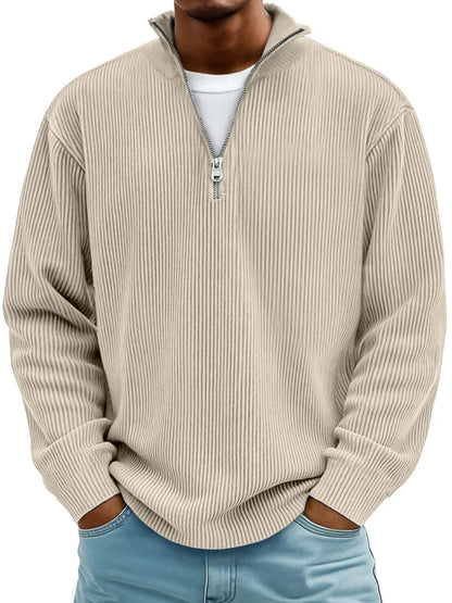NELENCIA | Jersey de canalé con cuello de cremallera Marc