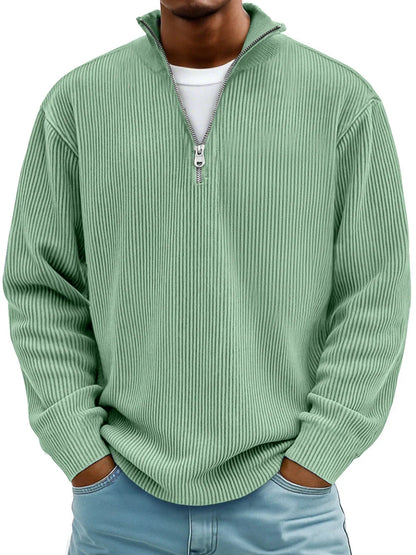 NELENCIA | Jersey de canalé con cuello de cremallera Marc