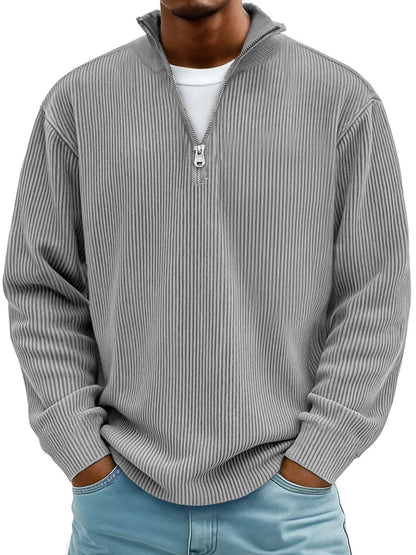 NELENCIA | Jersey de canalé con cuello de cremallera Marc