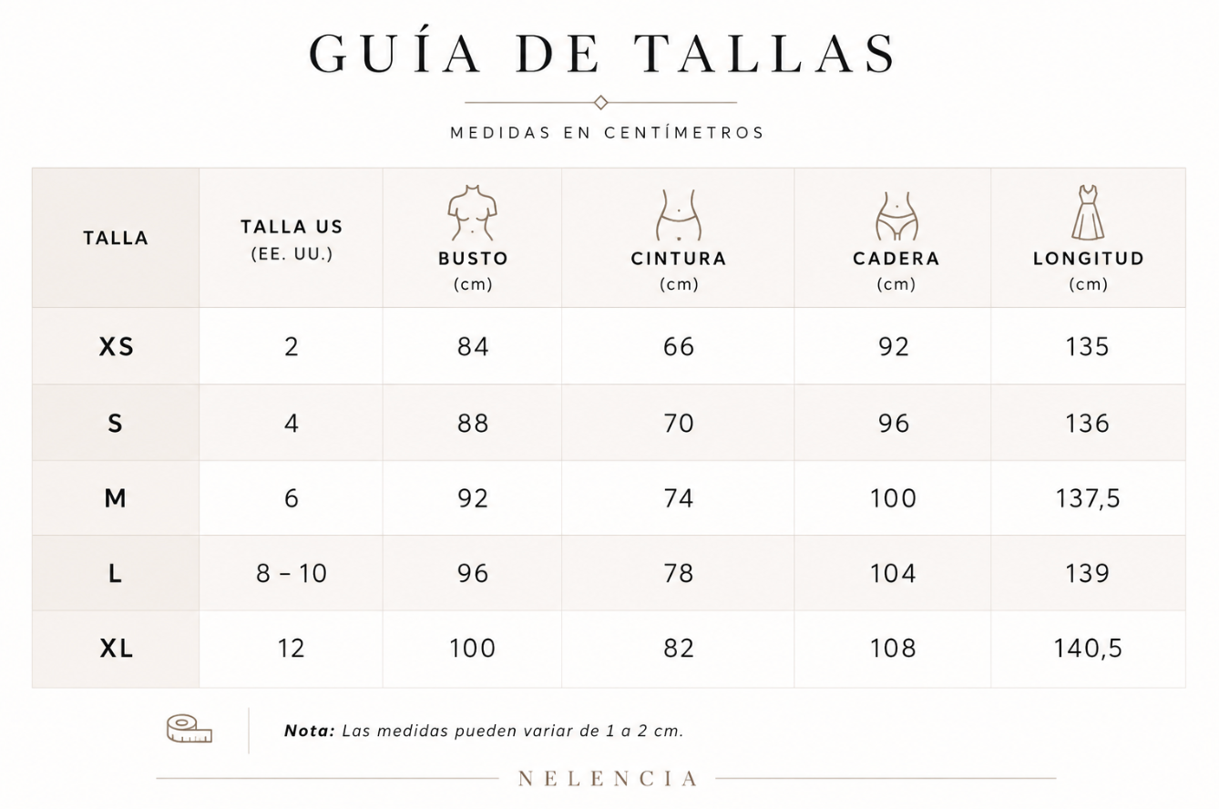 Guía de tallas