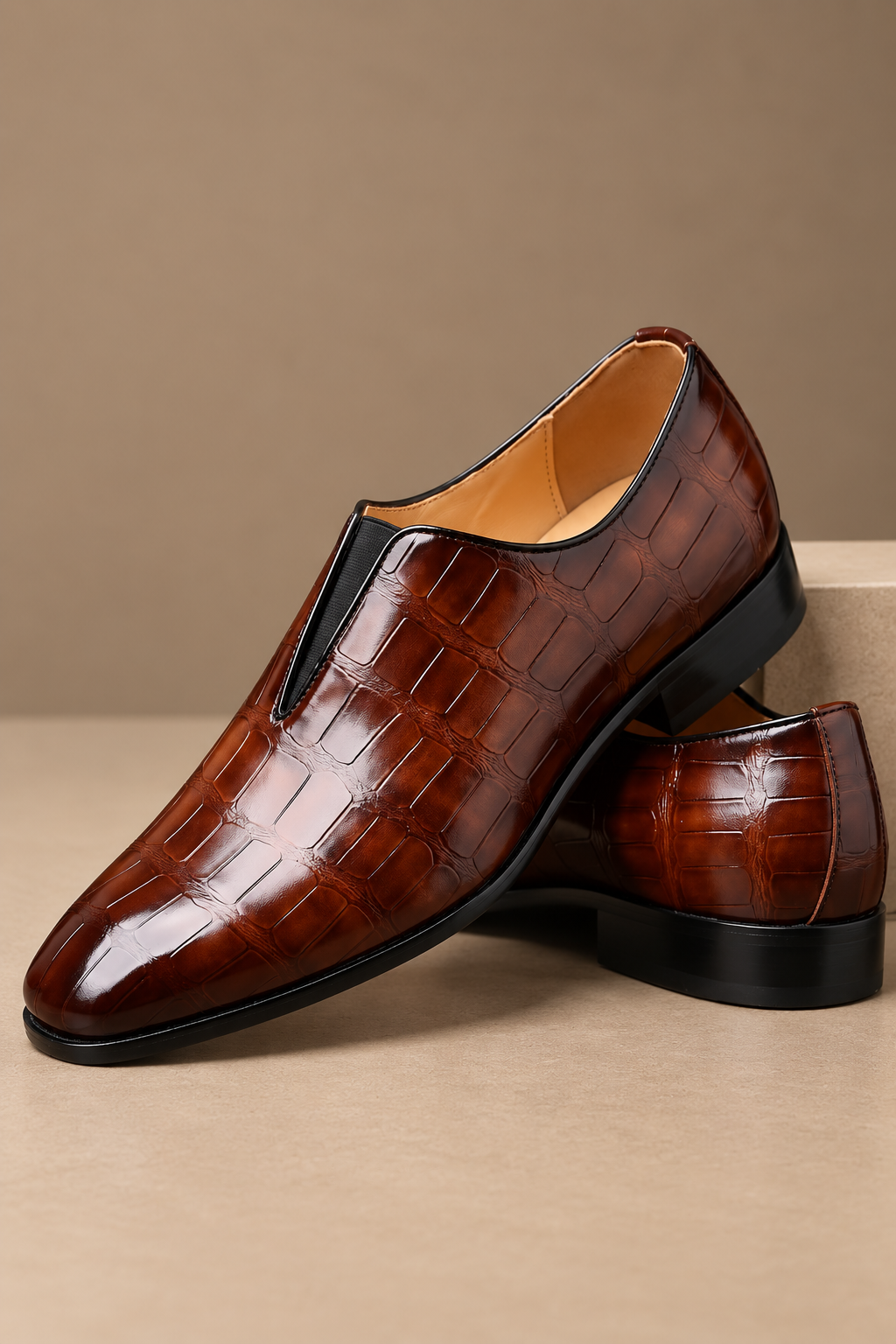 Mocasín Lorenzo de piel sin cordones