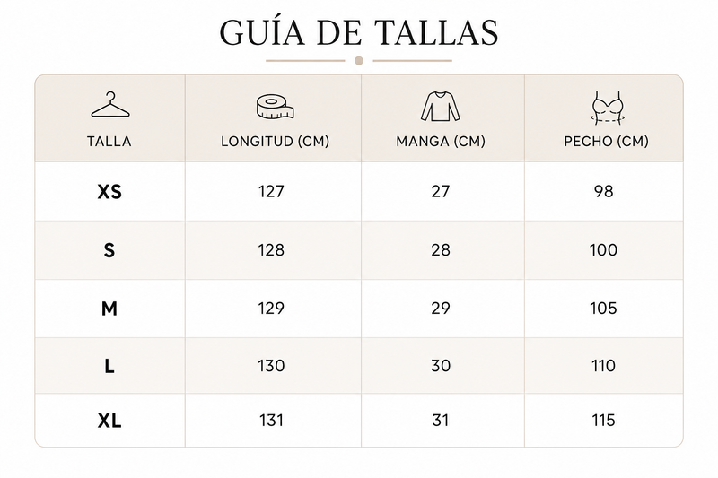 Guía de tallas