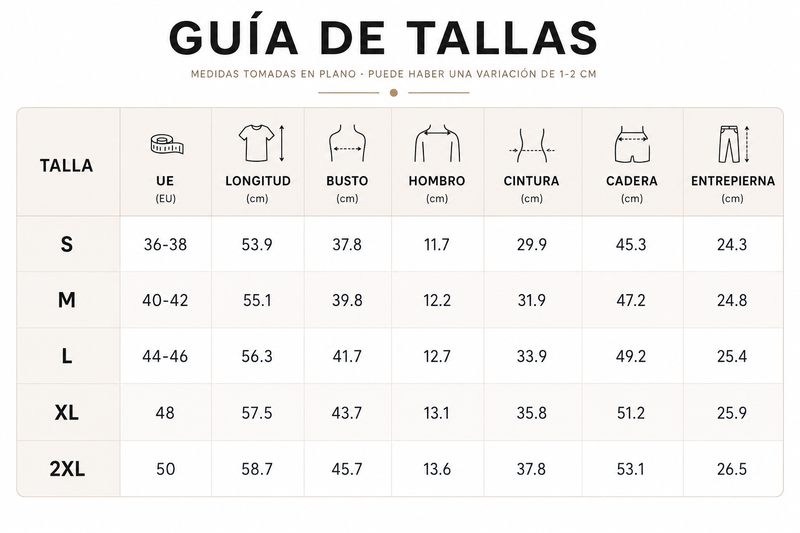 Guía de tallas