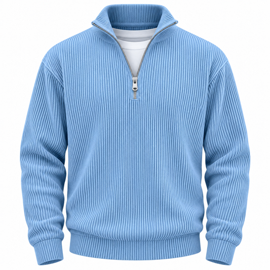 NELENCIA | Jersey de canalé con cuello de cremallera Marc