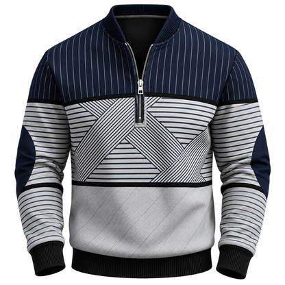 Víctor | Suéter elegante para hombre con media cremallera
