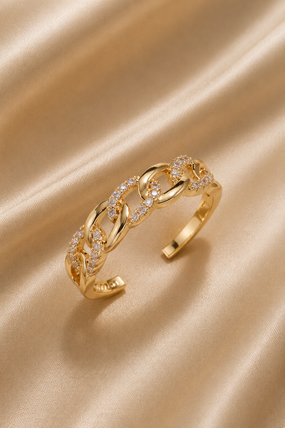 Anillo de oro “Malla elegante”