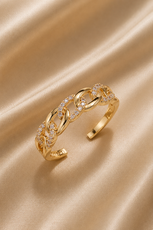 Anillo de oro “Malla elegante”