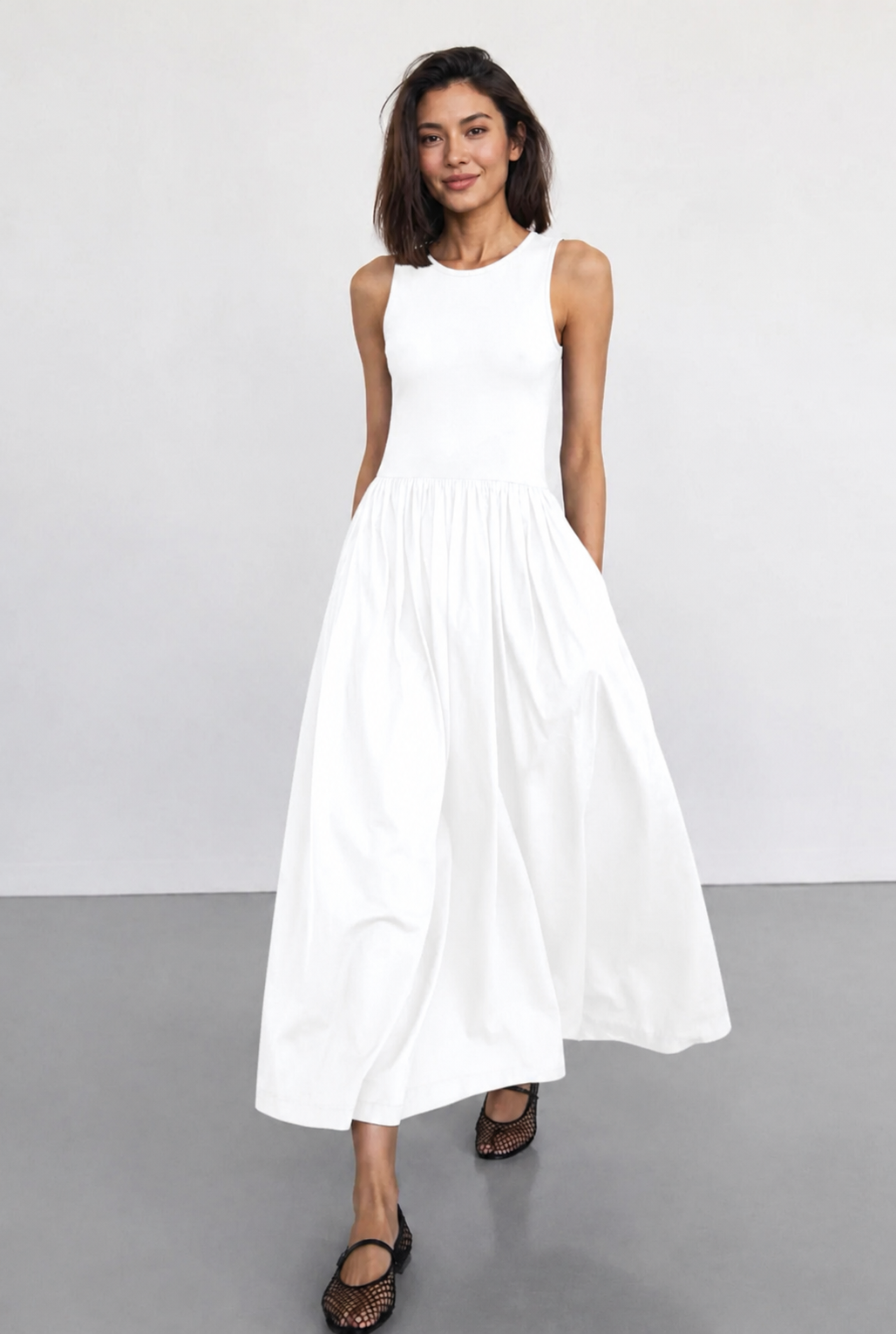 Vestido Elegance – Corte Entallado y Falda Fluida