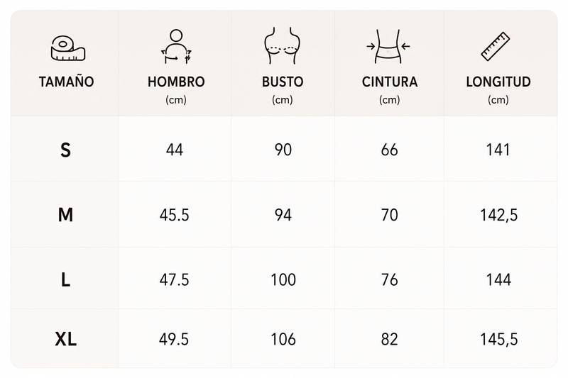 Guía de tallas