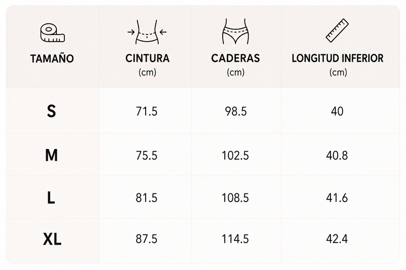 Guía de tallas