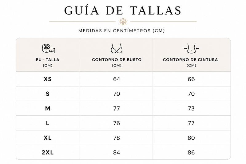 Guía de tallas
