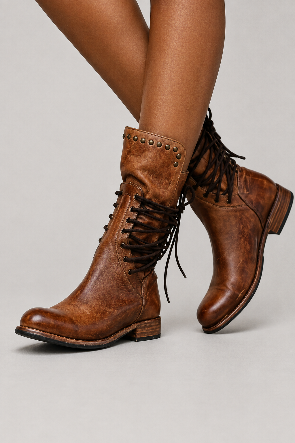 Rachel | Botines vintage con cordones