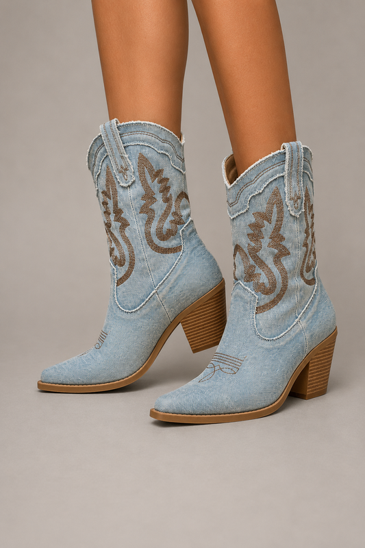Callie | Botas estilo western bordados