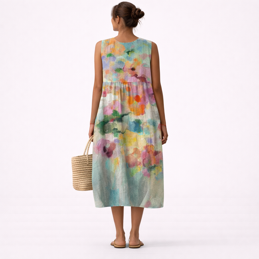 CHIARA - VESTIDO MIDI MULTICOLOR