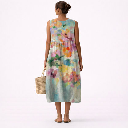 CHIARA - VESTIDO MIDI MULTICOLOR