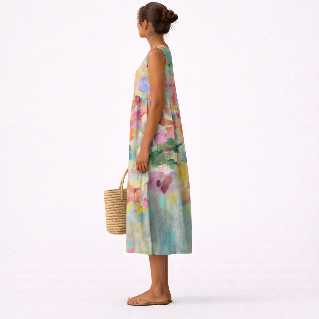 CHIARA - VESTIDO MIDI MULTICOLOR