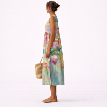 CHIARA - VESTIDO MIDI MULTICOLOR
