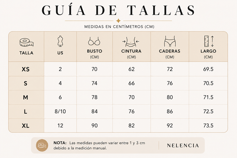 Guía de tallas