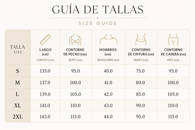 Guía de tallas