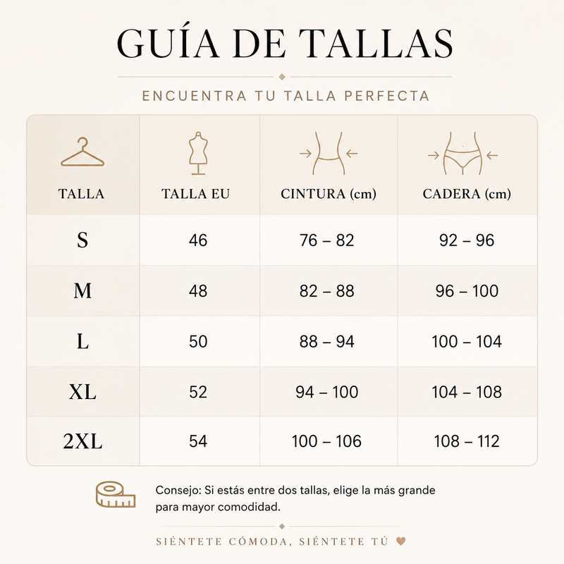 Guía de tallas