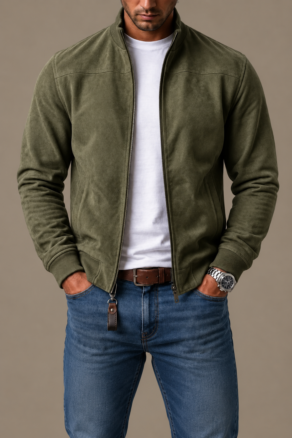 Corrado | Chaqueta bomber de ante