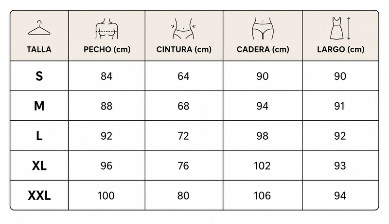 Guía de tallas