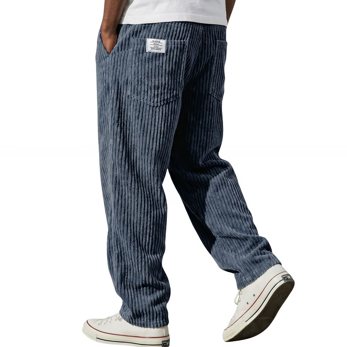 Nelencia | Pantalón de Pana con Cintura Elástica