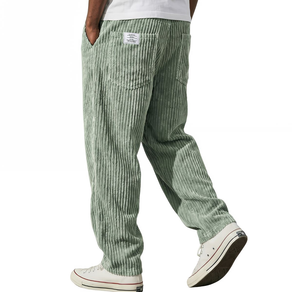Nelencia | Pantalón de Pana con Cintura Elástica