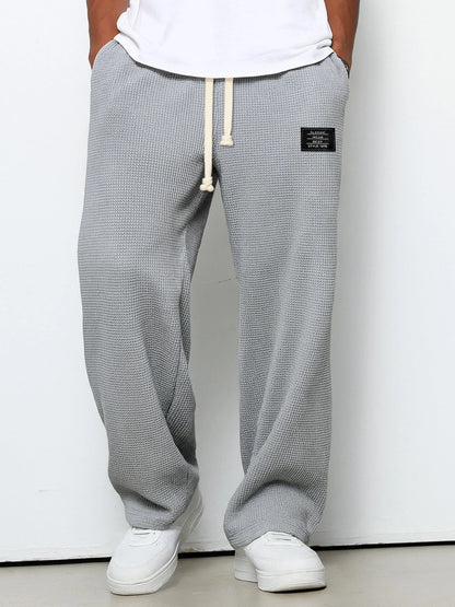 Lorenzo | Pantalones de pierna ancha con tejido de panal