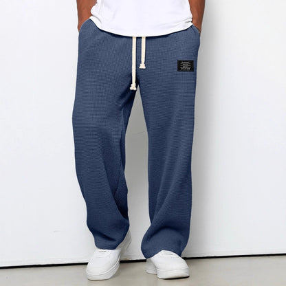 Lorenzo | Pantalones de pierna ancha con tejido de panal