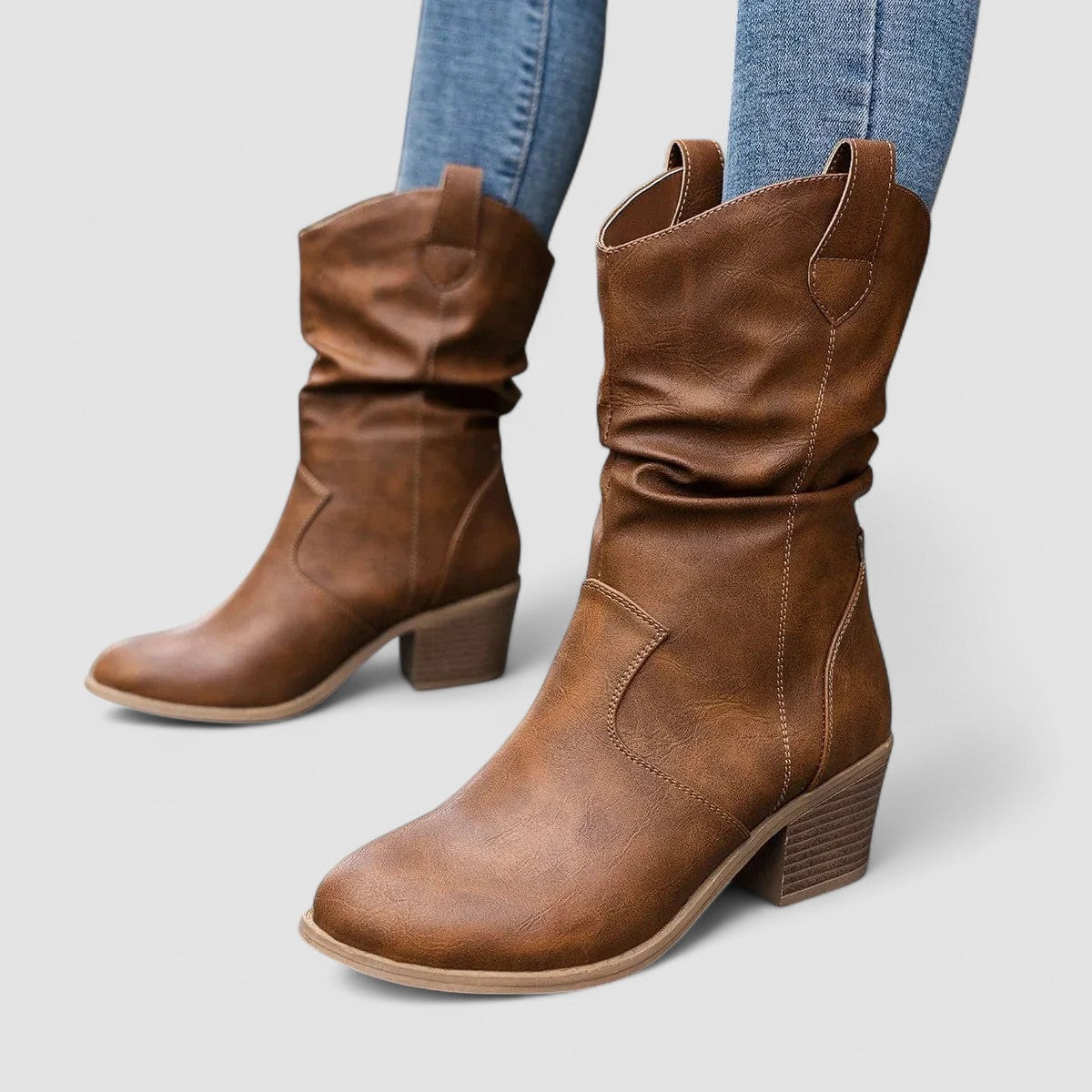 Eleanora | Botas de tacón holgado