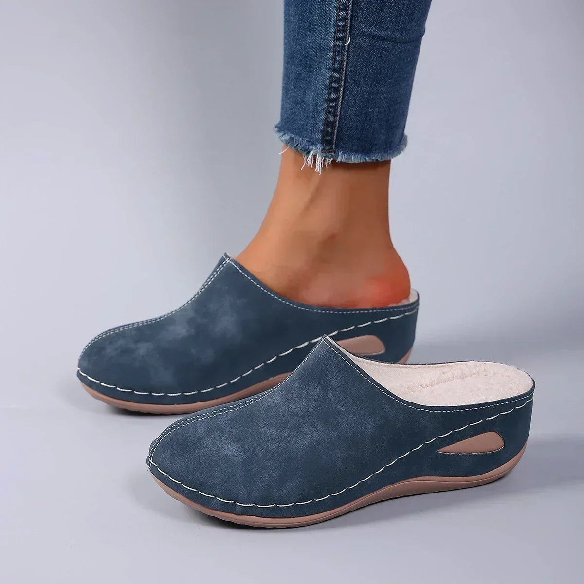 Freya | Zapatillas de Casa con Forro de Pelo Sintético