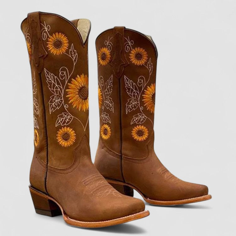 Savannah | Botas vaqueras con bordados florales