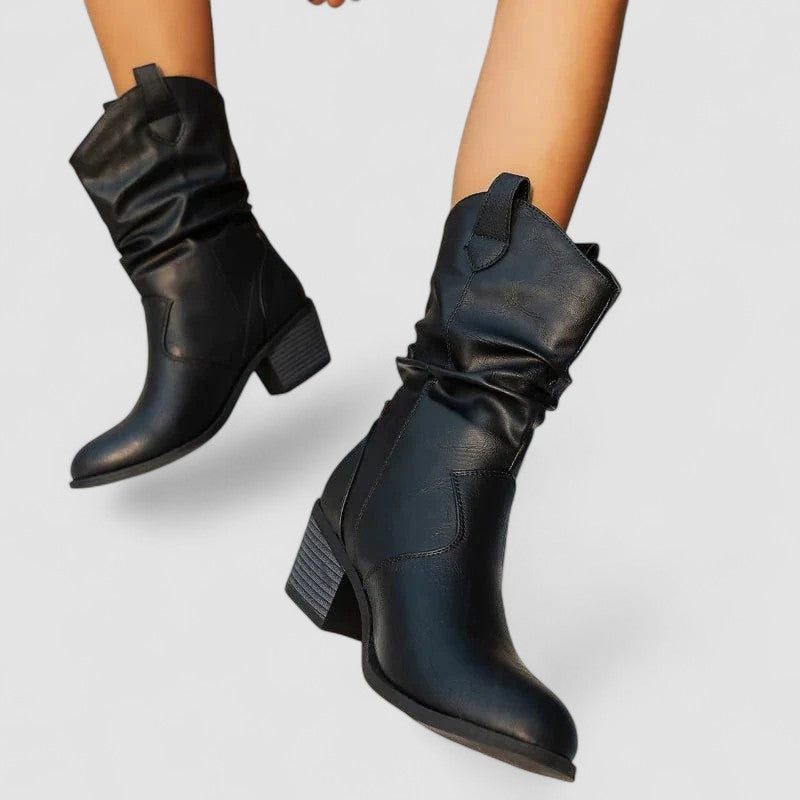 Eleanora | Botas de tacón holgado
