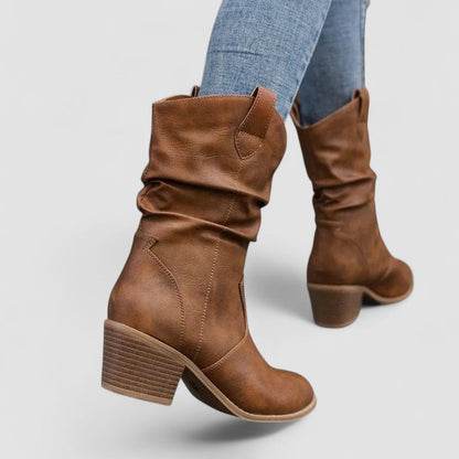 Eleanora | Botas de tacón holgado