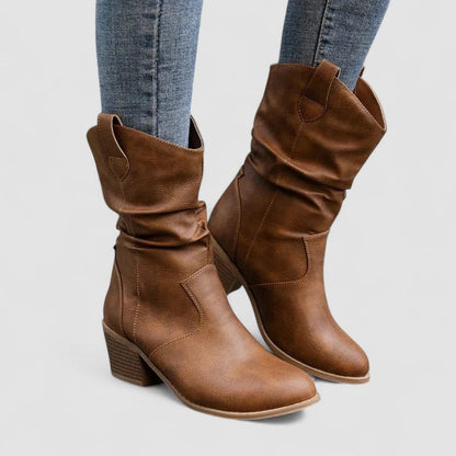 Eleanora | Botas de tacón holgado