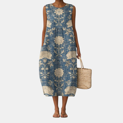 VALENTINA - VESTIDO MIDI FLORAL