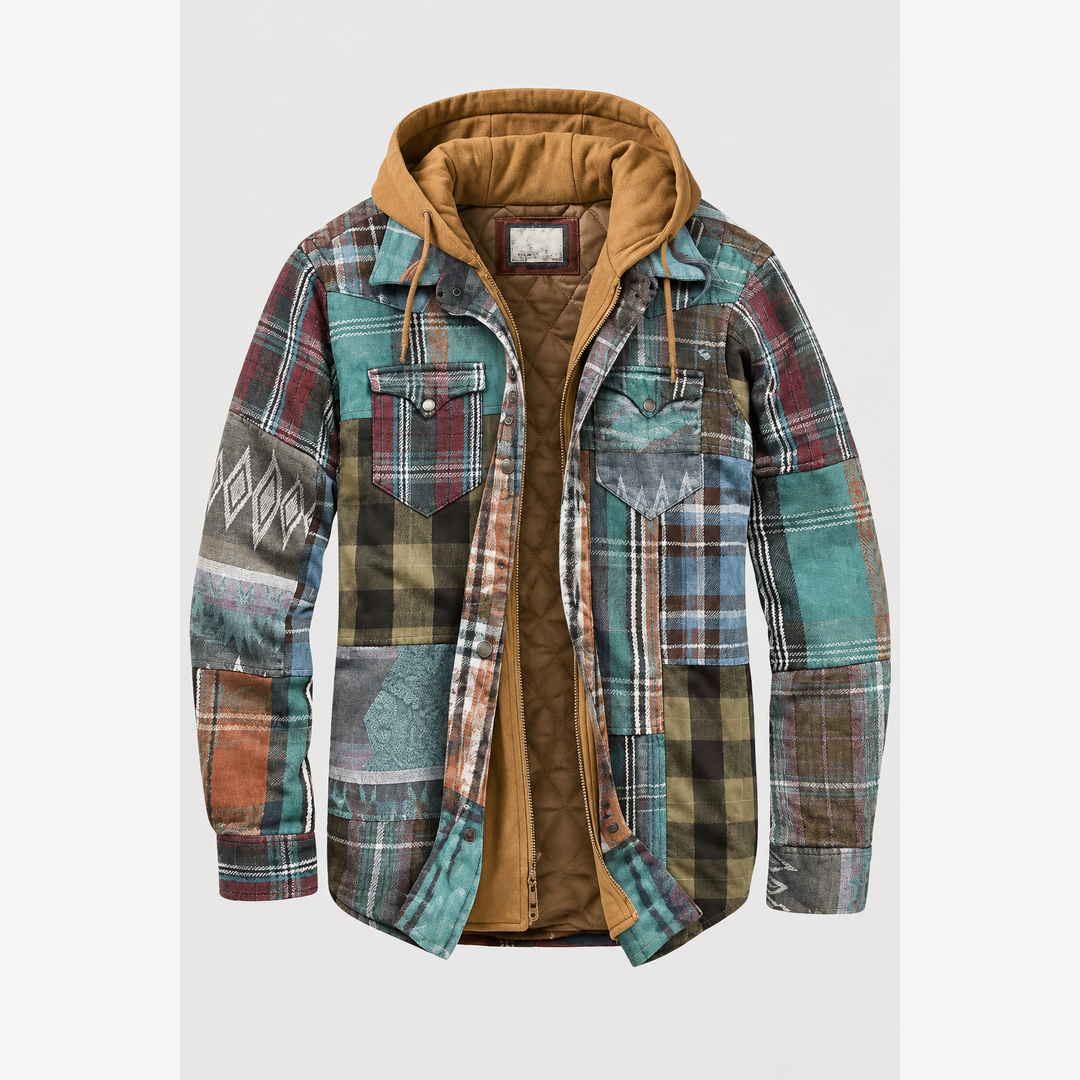 Varel | Chaqueta de patchwork a cuadros