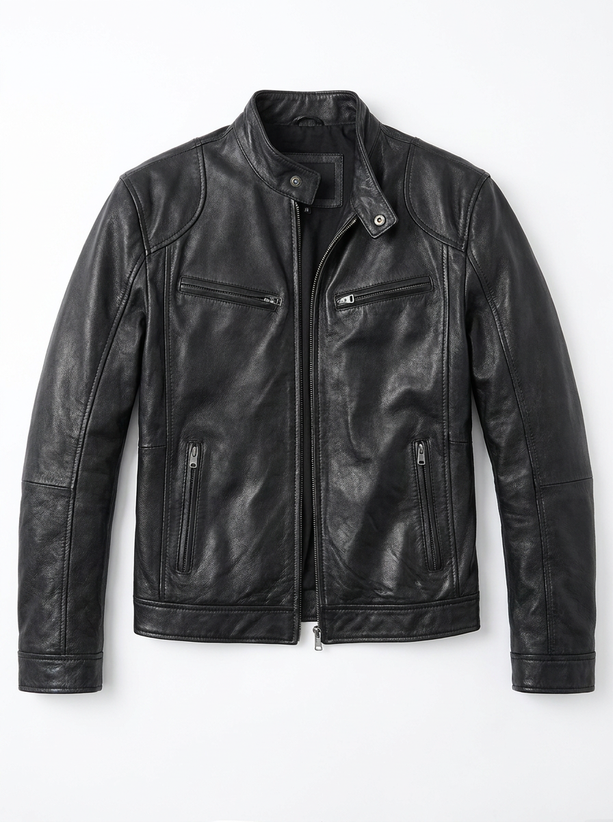 Chaqueta de Piel Casual