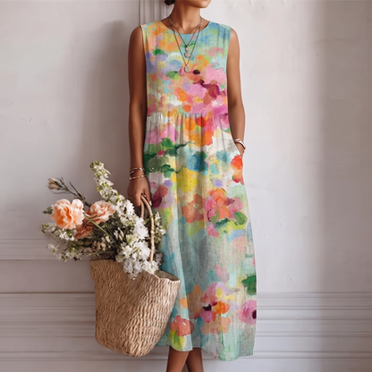 CHIARA - VESTIDO MIDI MULTICOLOR